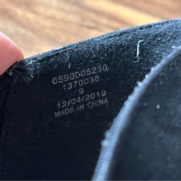 ASOS DESIGN Black Faux Suede Waiter D'orsay High Heels Size 9 - Picture 9 of 9